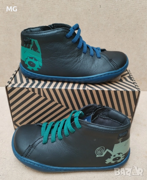 Camper TWS kids детски обувки от естествена кожа с цип #EU28/17см., снимка 1