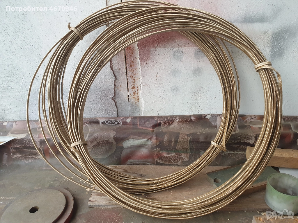 Медна шина 5х2мм меден проводник, снимка 1