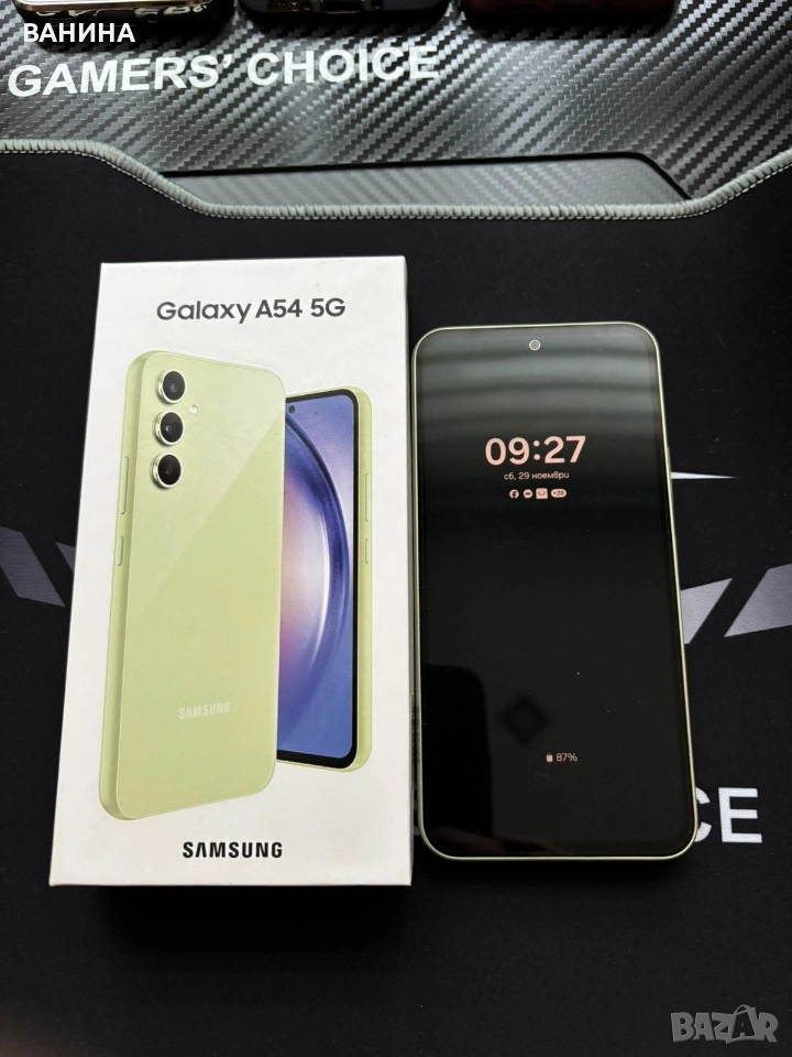 Samsung Galaxy A54, 256GB, 8GB RAM, 5G, Awesome Green, снимка 1
