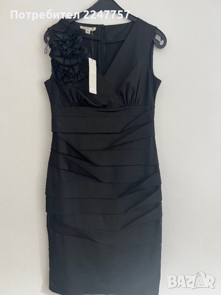 Нова къса черна рокля размер М, снимка 1