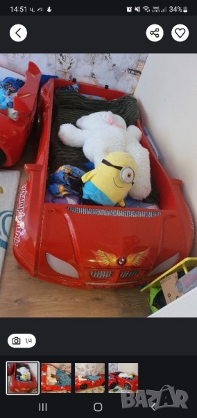 Легло кола със светлини и звуци, снимка 1