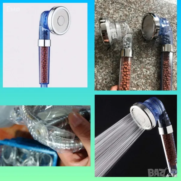 СПА душ слушалка с германиий и турмалин, снимка 1