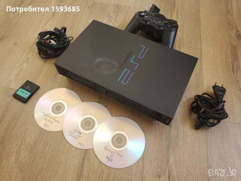 Хакнат Playstation 2 - SPIDERMAN, TM, GTA, снимка 1