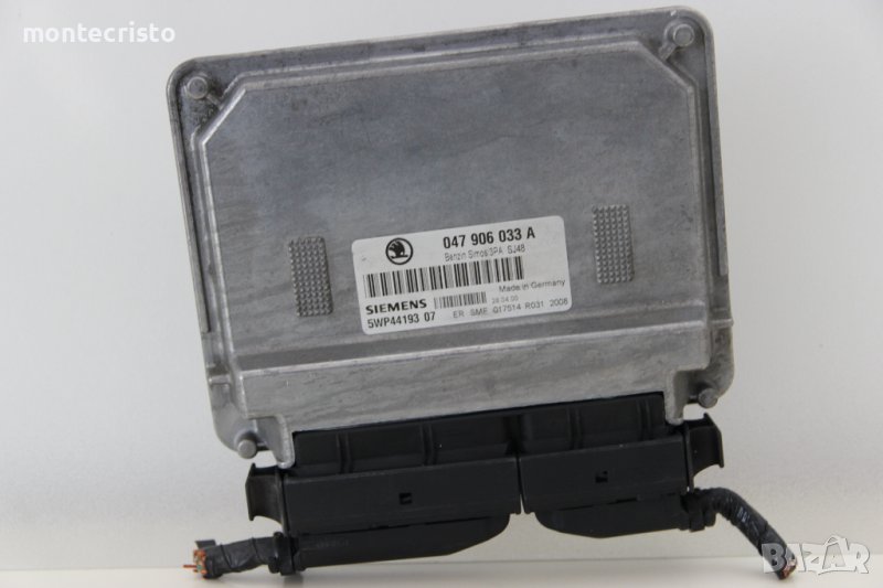 Моторен компютър ECU Skoda Fabia (2000-2007г.) 047 906 033 A / 047906033A / 5WP44193 07 / 5WP4419307, снимка 1
