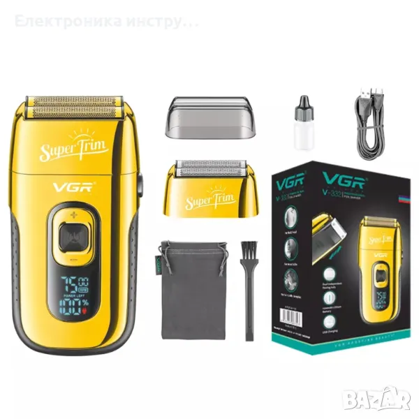 VGR v-332 Професионален Висок Клас Шейвър тример брада, снимка 1