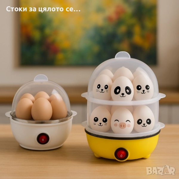 Яйцеварка с пара и таймер за 7/14 яйца, снимка 1