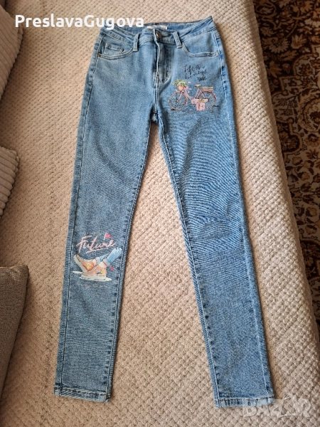 Дамски дънки изключително малък размер, снимка 1