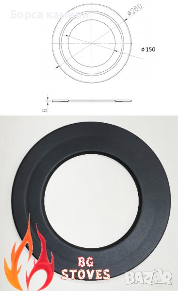 Розетка Ø 150 DURATHERM, снимка 1