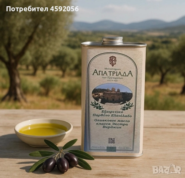 100% екстра върджин зехтин от Крит, снимка 1