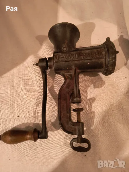   Чугунена месомелачка Alexanderwerk 8   от 30-те години, снимка 1