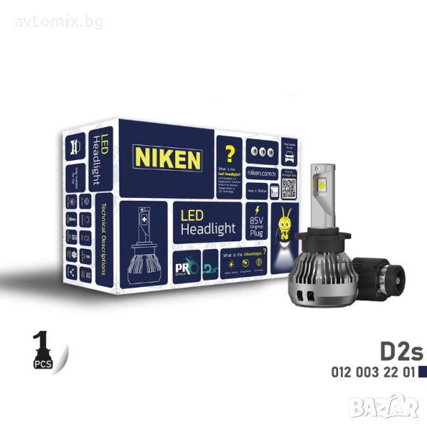D2S LED диодни крушки NIKEN PRO, 12V 30W, снимка 1