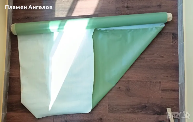 Изкуствена кожа - зелена, снимка 1