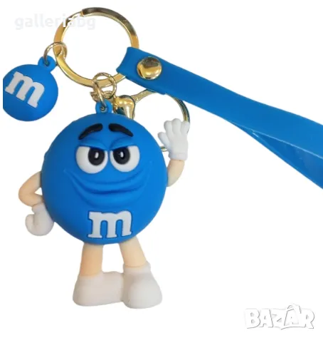 Ключодържател: Гумена фигурка бонбони M&M, снимка 1