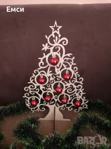 дървени коледни -елхи,фенери,къщички , снимка 4 - Коледни подаръци - 48122585