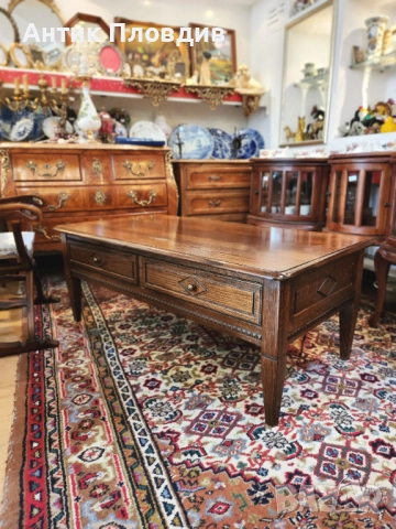 Холна маса с голямо двустранно чекмедже, снимка 8 - Маси - 52827322