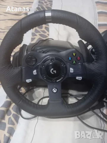 Волан с педали Logitech G920 + скоростен лост – отлично състояние