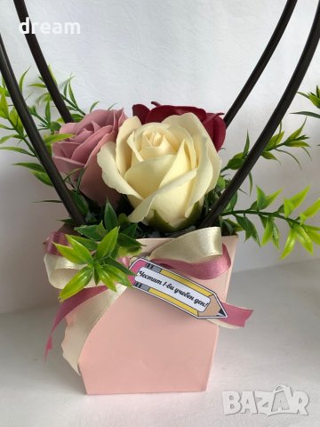 Букет от сапунени рози, снимка 11 - Подаръци за жени - 41926042