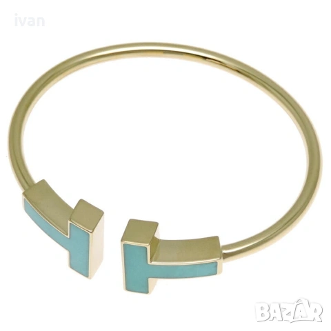 гривна Tiffani 18к позлата 16 см, снимка 2 - Гривни - 53344075