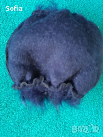 Яка с косъм и ръкави НОВ комплект в синъо  , снимка 5 - Други - 39294003