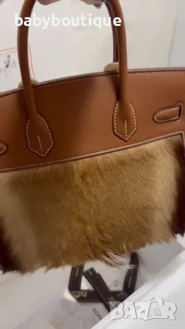 Hermes Birkin Goar fur , снимка 3 - Чанти - 47646333