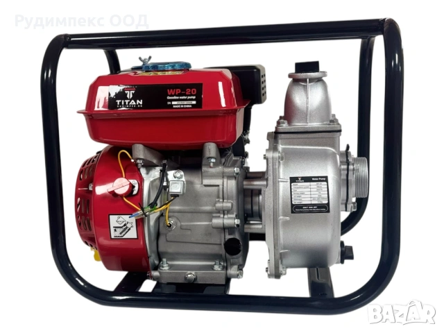 Водна помпа TITAN 2 цола, бензинова, за поливане и отводняване , дебит 30 m3/h , снимка 5 - Водни помпи - 53269825