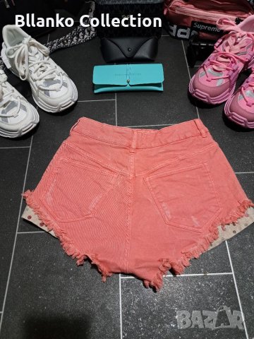 Къси дънкови цветни панталонки , снимка 2 - Къси панталони и бермуди - 41068384