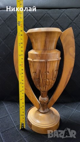Дървена купа по ветроходство, снимка 3 - Антикварни и старинни предмети - 40714641
