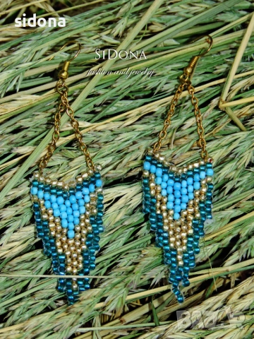 Обеци с мъниста SiDona II, снимка 3 - Обеци - 38012165