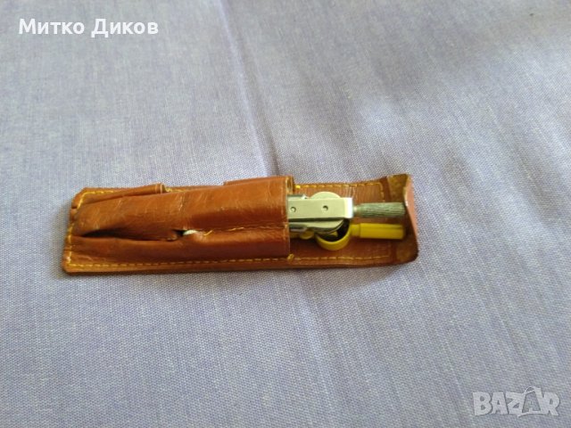 Калъвче естествена кожа с две пергелчета, снимка 2 - Други - 41936960