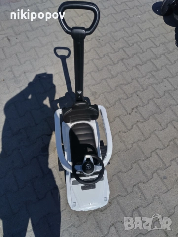 MERCEDES Кола за яздене с дръжка Mercedes-benz G350d бял, снимка 10 - Детски велосипеди, триколки и коли - 53849664