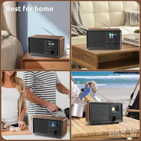 DAB+ и FM цифрово радио с Bluetooth от BIAOQINBO цветен дисплей , снимка 7 - Радиокасетофони, транзистори - 49032202