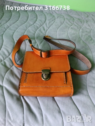 Мъжка чанта  от естествена кожа , снимка 2 - Чанти - 53016356