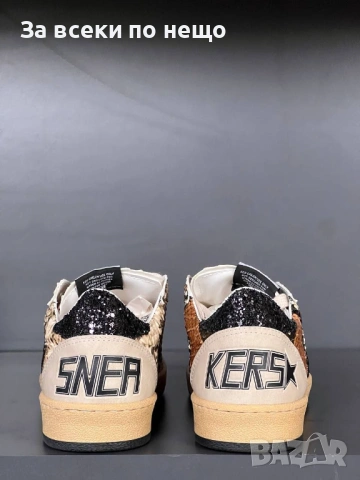 Golden Goose Дамски Бели Маратонки С Цикламена Звезда👟Дамски Спортни Обувки Код E1243, снимка 3 - Маратонки - 53755072