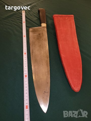 Огромен старинен касапски нож, снимка 3 - Антикварни и старинни предмети - 41847986