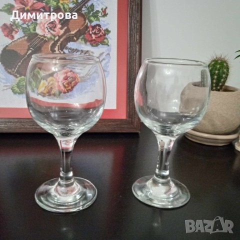 11 броя стъклени чаши за вино, аперитив и безалкохолно, снимка 3 - Чаши - 41680562