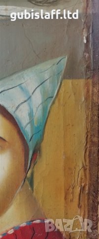 Картина, композиция, худ. Данаил Цонев, 1994 г., снимка 7 - Картини - 40349621