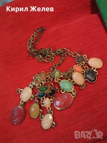 ВИНТИДЖ АРТ ДЕКО СТИЛ ФЕШЪН ОГЪРЛИЦА 203931, снимка 2 - Колиета, медальони, синджири - 35228371