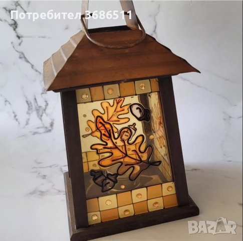Винтидж фенер, снимка 2 - Декорация за дома - 52754643