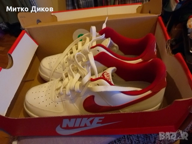 Nike Air Force 1 US 9.5 UK 8.5 #43 275 мм маркови нови маратонки естест.кожа, снимка 10 - Маратонки - 53525310