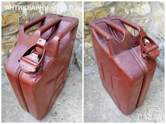 Стара Соц Метална Туба За Гориво / 20 Литра / 1989 г. , снимка 10 - Антикварни и старинни предмети - 41534224