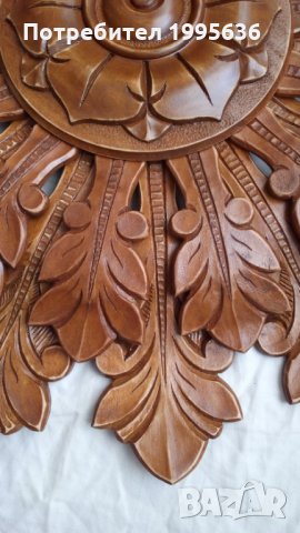 Дърворезба, розета за таван, снимка 3 - Декорация за дома - 35788701