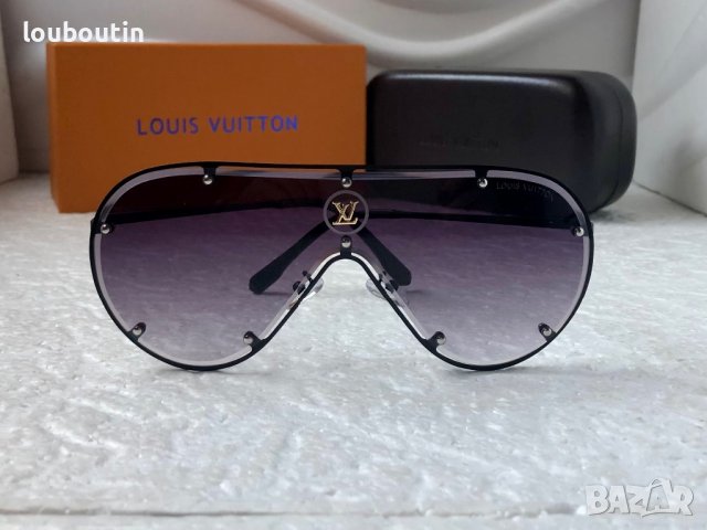 Louis Vuitton 2023 висок клас мъжки слънчеви очила маска, снимка 11 - Слънчеви и диоптрични очила - 38938086