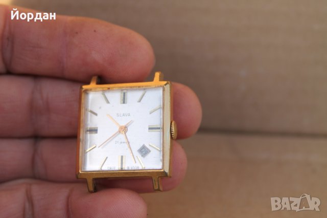 СССР мъжки часовник ''Слава'' 21 камъка, снимка 10 - Мъжки - 44261434
