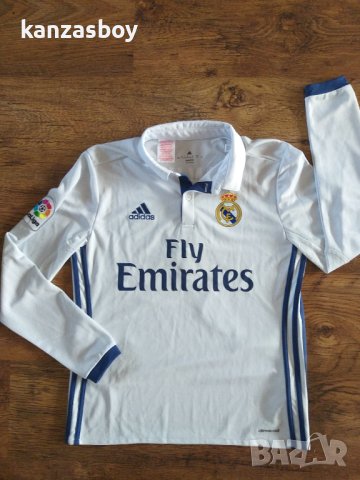 adidas Real Madrid 16/17 - страхотна юношеска блуза, снимка 5 - Детски анцузи и суичери - 41926647