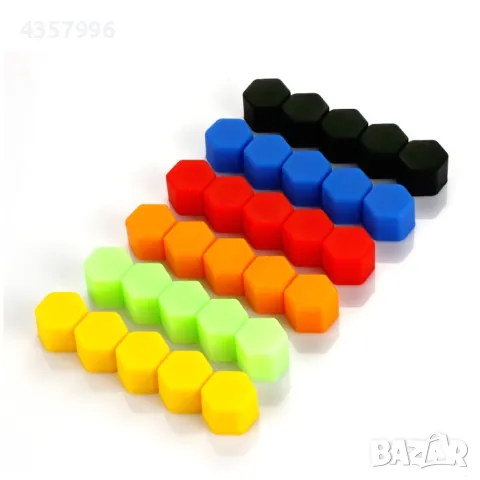 Капачки за болтове на джантите, 19мм, Различни цветове, снимка 3 - Аксесоари и консумативи - 49244161