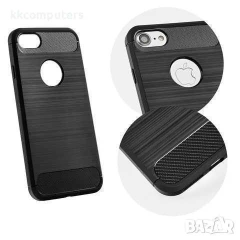 Калъф силикон New Карбон за MOTOROLA G35 5G / Черен / Баркод : 3131700