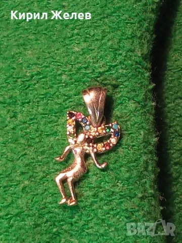 ФИГУРАЛЕН СКЪПОЦЕНЕН СРЕБЪРЕН ПЕНДАНТ ФЕЯ СРЕБРО 925 с БЯЛА ПОЗЛАТА и РАЗНОЦВЕТНИ ЦИРКОНИ 45585, снимка 13 - Колиета, медальони, синджири - 49001664