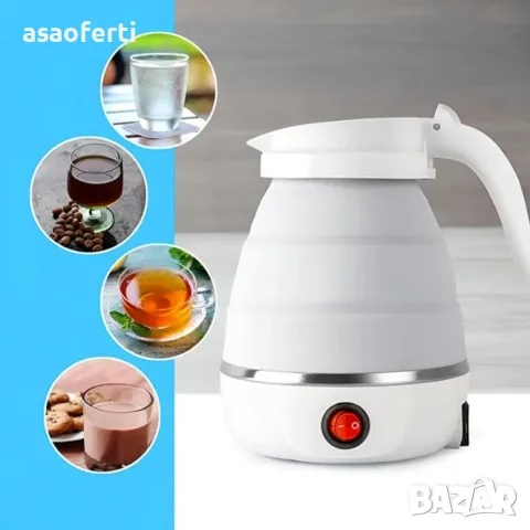 Сгъваема електрическа кана за пътуване, снимка 8 - Аксесоари за кухня - 49499371