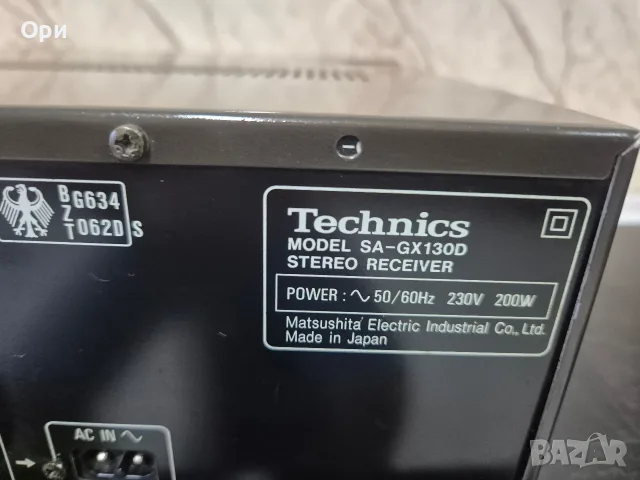 Усилвател ресивър Technics SA-GX130D, снимка 13 - Ресийвъри, усилватели, смесителни пултове - 56046913