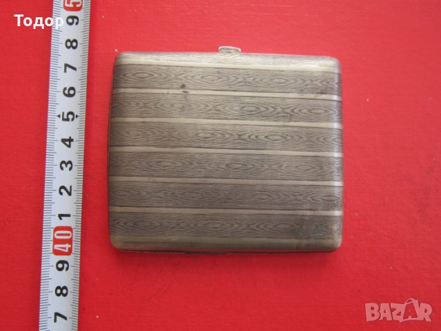 Старинна  бронзова табакера 1915 , снимка 2 - Колекции - 36076035